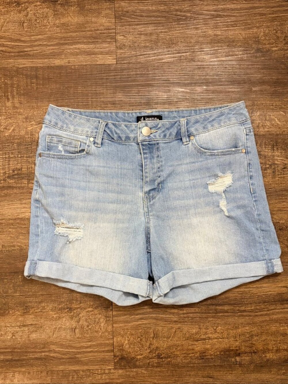Women's d.jeans Distressed Denim Jean Shorts Size 8